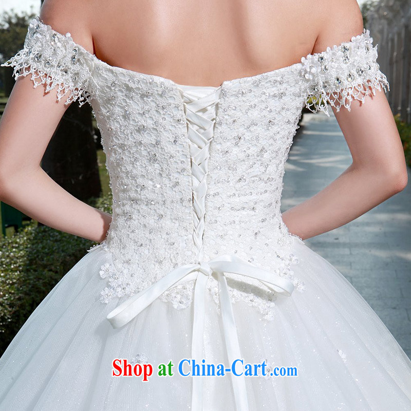 The bride's wedding dresses the Field shoulder wedding dresses 2015 new shaggy Princess with wedding A L 979, a bride, shopping on the Internet