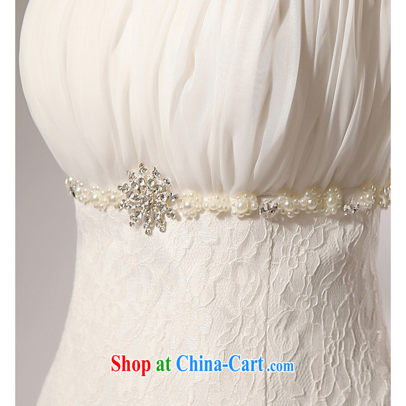 Moon 珪 guijin 2014 new Princess wedding dresses three-dimensional lace Korean crowsfoot tail tied behind with wedding a 7m White L code from Suzhou shipping, 珪 Keun (guijin), online shopping