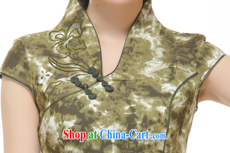 Slim li know 2014 new women retro improved stylish beauty low collar short cheongsam QW 2531 green XL pictures, price, brand platters! Elections are good character, the national distribution, so why buy now enjoy more preferential! Health