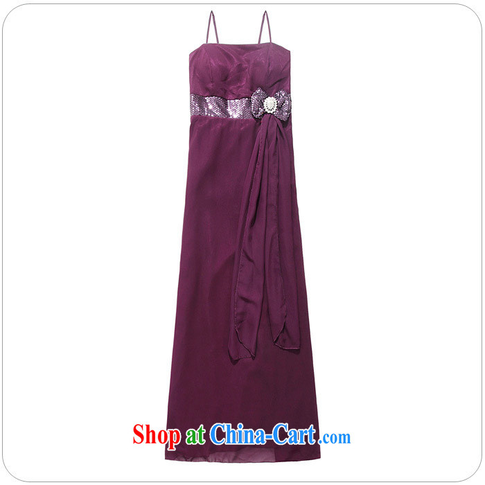 The heartrending large yards, high-waist straps snow woven dresses skirts 2015 Korean banquet annual meeting moderator performance graphics thin light drill dresses 444 purple XXXL pictures, price, brand platters! Elections are good character, the national distribution, so why buy now enjoy more preferential! Health
