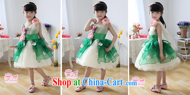 Moon 珪 guijin dresses children show children serving dance clothing sleeveless Princess dress T 32 green 10 yards from Suzhou shipping pictures, price, brand platters! Elections are good character, the national distribution, so why buy now enjoy more preferential! Health