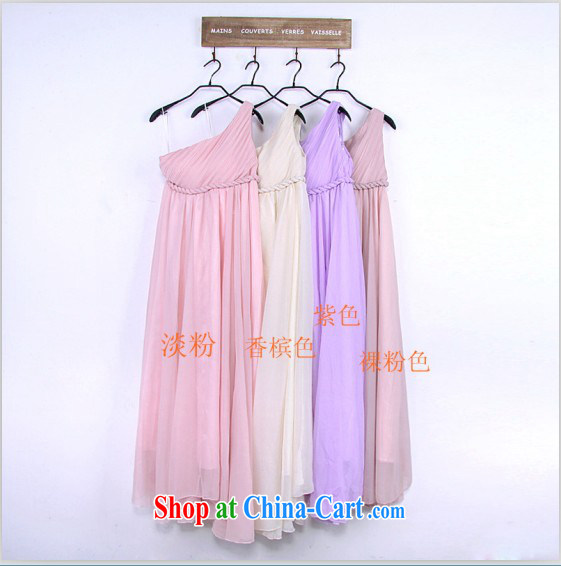2013 short dress with shoulder-length, wedding bridesmaid dress wedding toast serving the shoulder Evening Dress sister dress with short, champagne color XL pictures, price, brand platters! Elections are good character, the national distribution, so why buy now enjoy more preferential! Health
