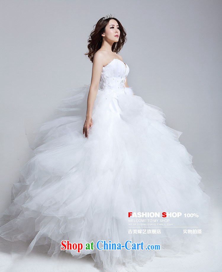 wedding dresses Jimmy married arts 2012 new erase chest Korean wedding with B HS version 183 feather bridal wedding white XXXL pictures, price, brand platters! Elections are good character, the national distribution, so why buy now enjoy more preferential! Health