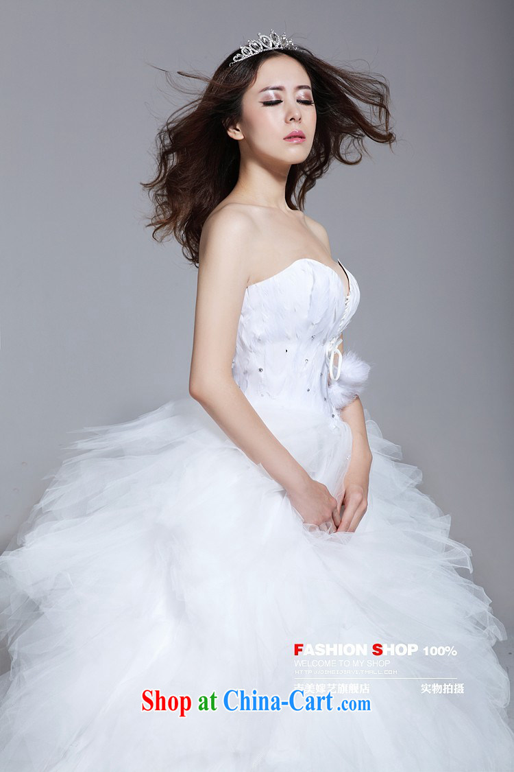 wedding dresses Jimmy married arts 2012 new erase chest Korean wedding with B HS version 183 feather bridal wedding white XXXL pictures, price, brand platters! Elections are good character, the national distribution, so why buy now enjoy more preferential! Health