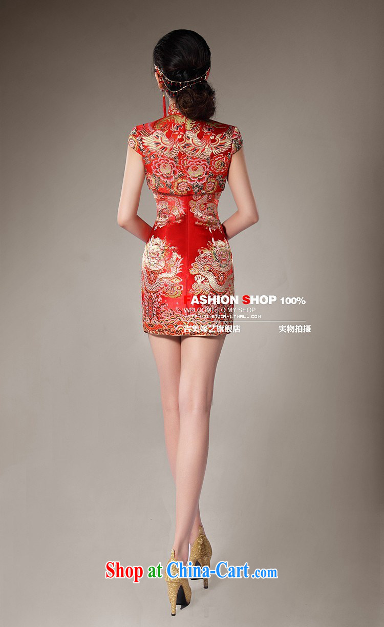 Dresses wedding dresses Jimmy married arts 2013 new Chinese short Q 7022 bride's two-piece dresses red XL pictures, price, brand platters! Elections are good character, the national distribution, so why buy now enjoy more preferential! Health