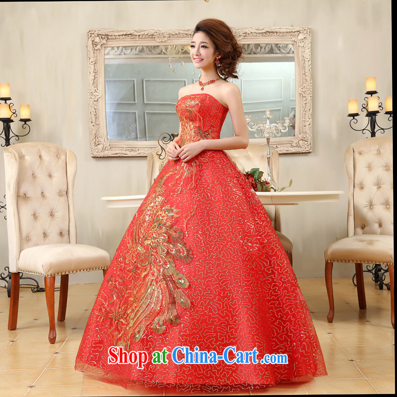 Moon 珪 guijin Korean-style palace, bright red hand towel embroidered chest, bridal wedding dress K 79 big red S code from Suzhou shipping, 珪 (guijin), online shopping
