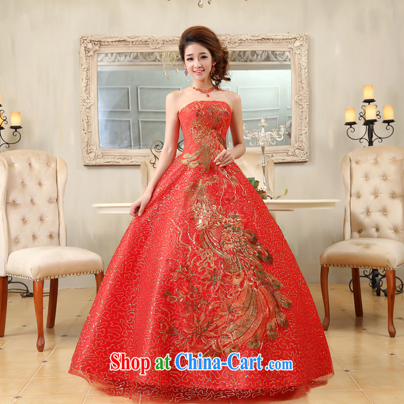 Moon 珪 guijin Korean-style palace, bright red hand towel embroidered chest, bridal wedding dress K 79 big red S code from Suzhou shipping, 珪 (guijin), online shopping