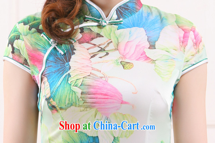 Slim li know 2015 spring and summer new retro style improved cultivation following I should be grateful if you would breeze emulation, Gangnam small dress cheongsam dress QW 4503 toner Lotus XXL pictures, price, brand platters! Elections are good character, the national distribution, so why buy now enjoy more preferential! Health