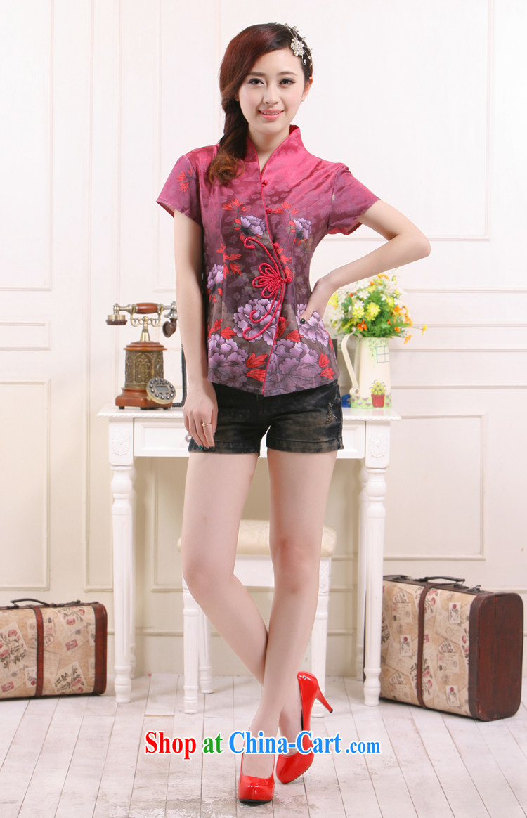 Summer 2015 new, Ms. Tang new stylish improved cultivation short shirt elegant qipao slim li know QW - 115 fuchsia XXL pictures, price, brand platters! Elections are good character, the national distribution, so why buy now enjoy more preferential! Health