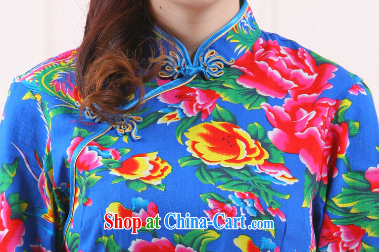 Summer 2015 new, teahouse clothing retro improved stylish short T-shirt 3-color into the slim li know QW - 111 black XXL pictures, price, brand platters! Elections are good character, the national distribution, so why buy now enjoy more preferential! Health