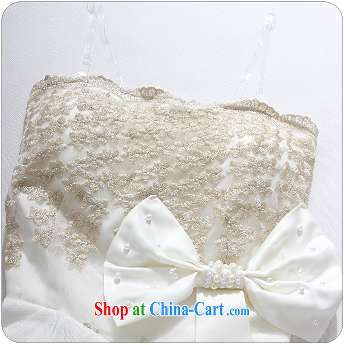 The parting the code embroidered Web yarn wiped chest small dress 2015 Korean short marriage Banquet Hosted bridal bridesmaid wedding canopy skirts 4596 white XXXL pictures, price, brand platters! Elections are good character, the national distribution, so why buy now enjoy more preferential! Health