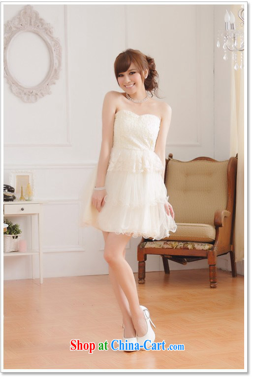The heartrending larger graphics thin cake small dress skirt 2015 Korean short the marriage banquet bridesmaid wedding Beauty Chest wiped shaggy skirts 459 white XXXL pictures, price, brand platters! Elections are good character, the national distribution, so why buy now enjoy more preferential! Health