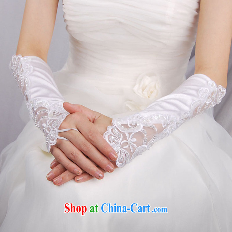 MSLover lace flower manually staple beads mark a long Satin bridal wedding gloves LST 120,901 white pictures, price, brand platters! Elections are good character, the national distribution, so why buy now enjoy more preferential! Health