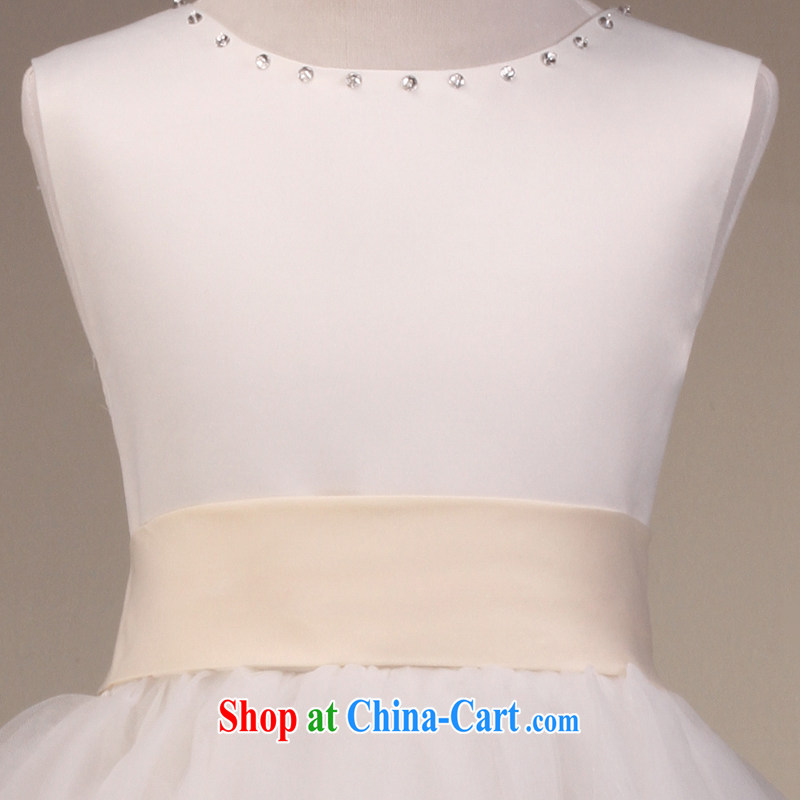 MSLover aura sleeveless shaggy skirts girls Princess dress children dance stage dress wedding dress 5803 white 8, name, Elizabeth (MSLOVER), online shopping