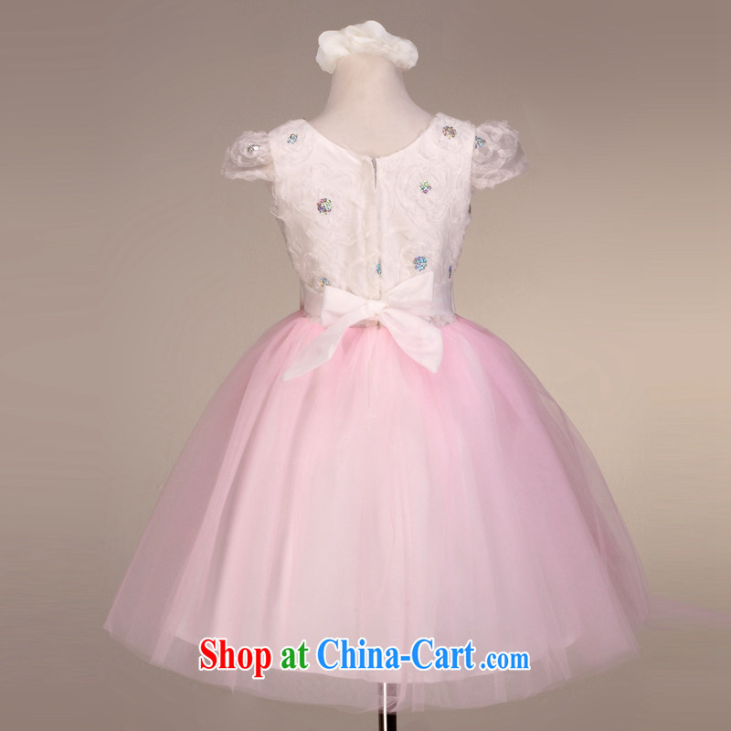 MSLover ultra-Sweet Heart is delicate short-sleeve dress shaggy dress Princess dress Children Dance clothing birthday dress flower FD serving 130,604 pink 12 code (3 - 7 Day Shipping), name, Elizabeth (MSLOVER), online shopping