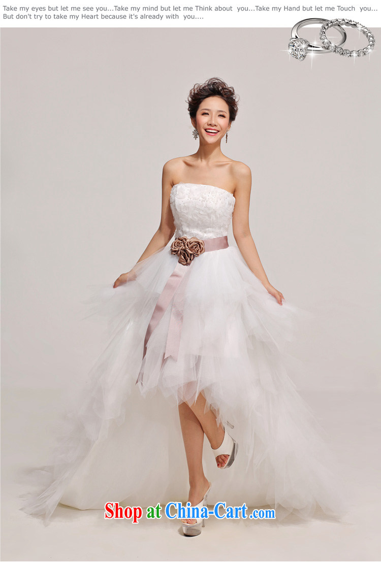 Diane M Ki wedding photography Korean tail short before long wedding dresses 2014 new Korean tail wedding white XXL pictures, price, brand platters! Elections are good character, the national distribution, so why buy now enjoy more preferential! Health