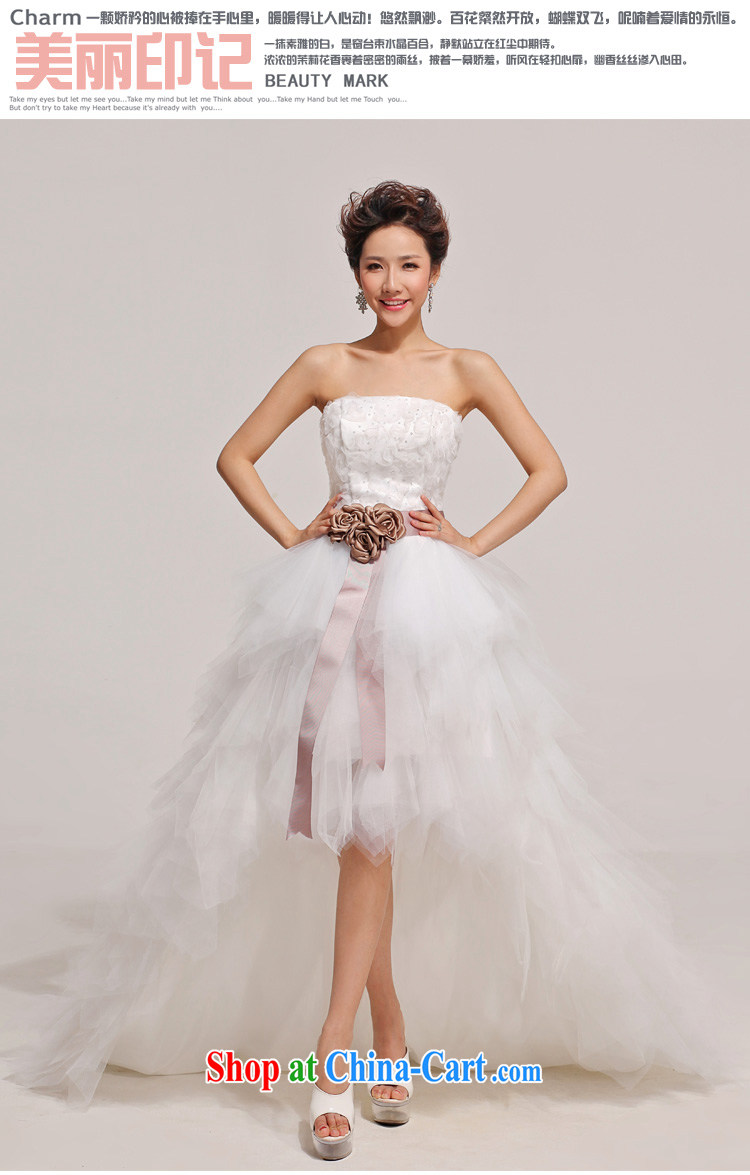 Diane M Ki wedding photography Korean tail short before long wedding dresses 2014 new Korean tail wedding white XXL pictures, price, brand platters! Elections are good character, the national distribution, so why buy now enjoy more preferential! Health