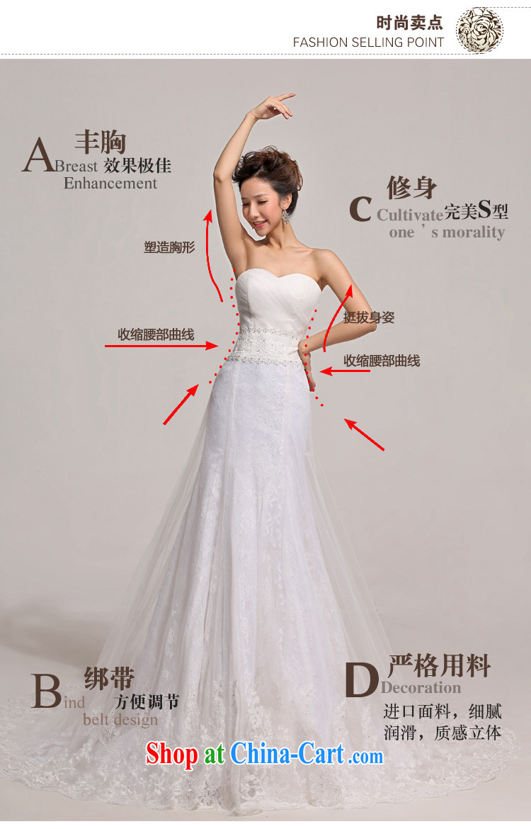Diane M Qi 2014 new tail wedding wedding photography Korean sweet lace bare chest-waist-tail wedding white XXL pictures, price, brand platters! Elections are good character, the national distribution, so why buy now enjoy more preferential! Health