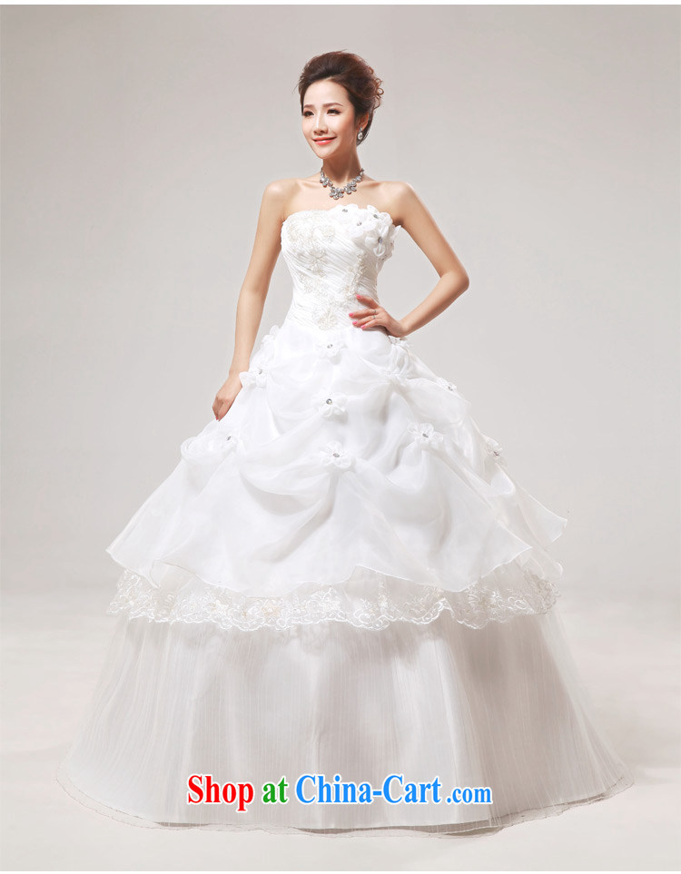 wedding dresses new 2014 Korean sweet Princess wedding dresses with bare chest retro flouncing wedding dress summer white XXL pictures, price, brand platters! Elections are good character, the national distribution, so why buy now enjoy more preferential! Health