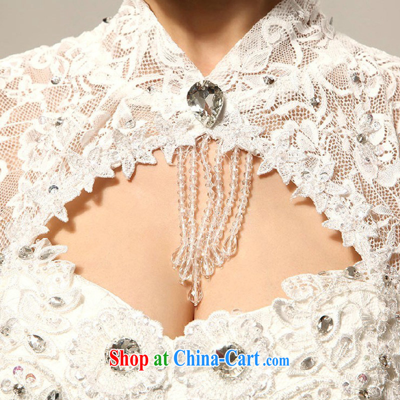 Diane M Ki wedding dresses new 2014 Korean wedding Princess light drill lace zipper with, wedding white L, Diane M Ki, shopping on the Internet