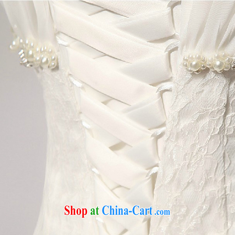 Diane M-Ki-won Princess wedding dresses 2014 new lace alignment to the waist skirt A erase chest wedding dresses long skirt white XXL, Diane M Qi, shopping on the Internet
