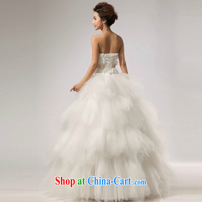 Diane M Qi 2014 New VERY WANG retro elegant sweet Mary Magdalene chest stylish wedding white XXL, Diane M-kay, shopping on the Internet