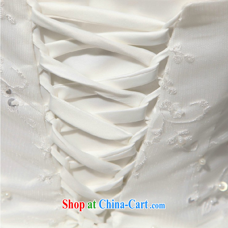 Diane M Qi 2014 new, wipe the chest shaggy skirt with tie bridal lace wedding white XXL, Diane M Ki, shopping on the Internet