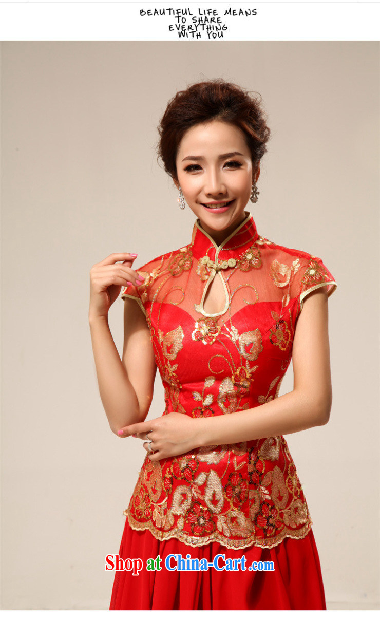 Moon 珪 guijin cheongsam marriages retro lace improved, Long Red transparent lace sexy outfit 68 big red XXXL from Suzhou shipping pictures, price, brand platters! Elections are good character, the national distribution, so why buy now enjoy more preferential! Health