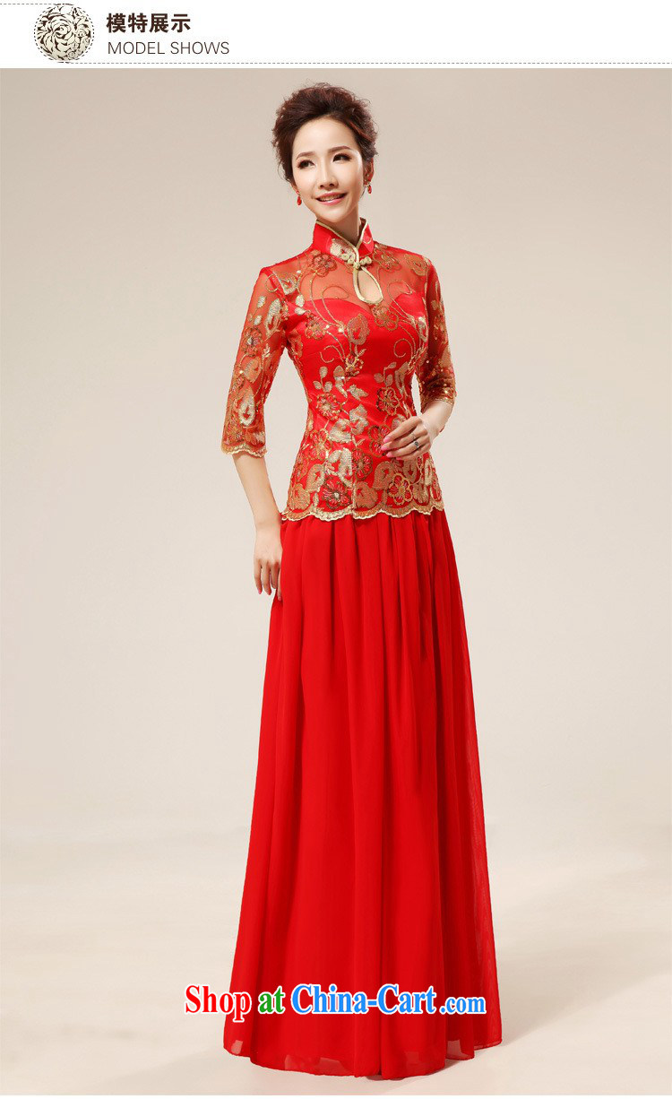 Moon 珪 guijin up and down two-piece classic cheongsam Red temptation sexy transparent toast. Q 75 large red XXL code from Suzhou shipping pictures, price, brand platters! Elections are good character, the national distribution, so why buy now enjoy more preferential! Health