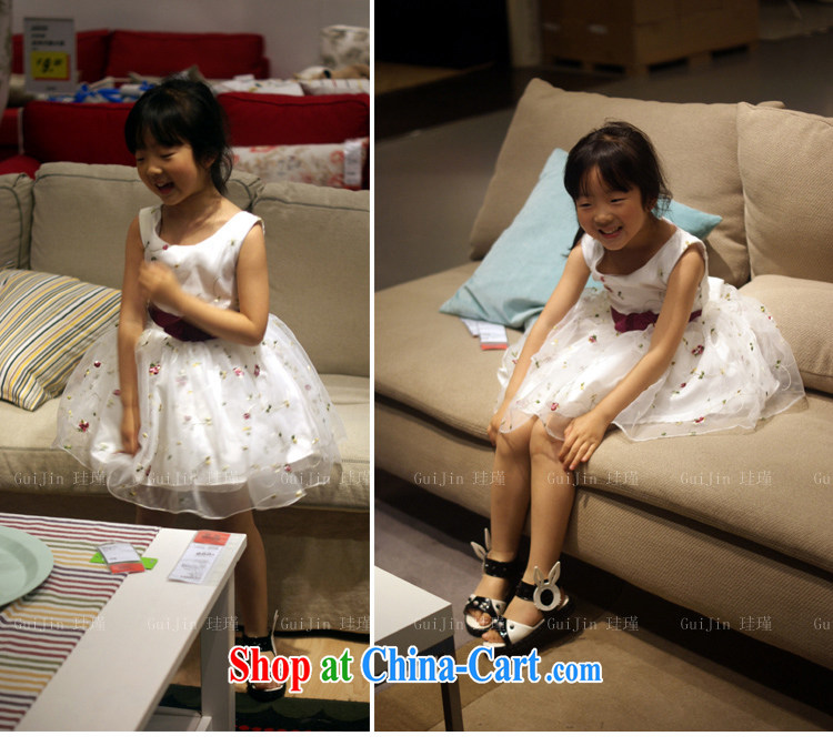 Moon 珪 guijin Princess skirt dress girls summer dress Princess dress girls Korean take children's wear girls' performances serving small dress T 45 ivory 8 from Suzhou shipping pictures, price, brand platters! Elections are good character, the national distribution, so why buy now enjoy more preferential! Health