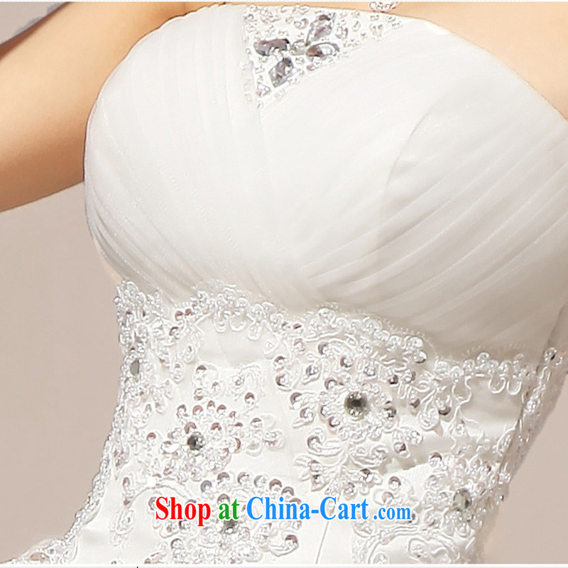 Diane M Ki wedding dresses new 2014 lace bare chest wedding Korean Princess wedding dress white XXL, Diane M Ki, shopping on the Internet