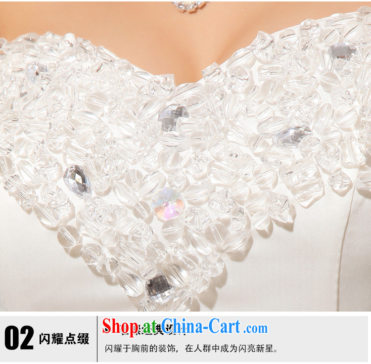 Diane M Ki wedding dresses 2014 summer new erase chest Korean lace crystal wood drill shaggy wedding dresses white XXL pictures, price, brand platters! Elections are good character, the national distribution, so why buy now enjoy more preferential! Health