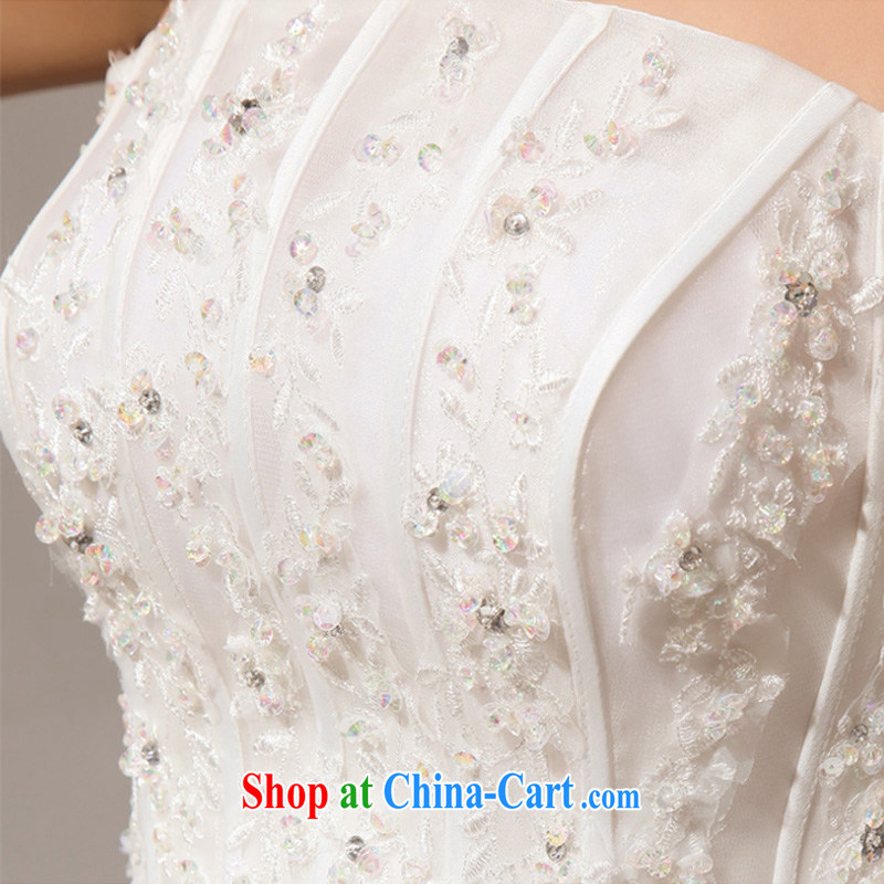 Diane M Qi 2014 new married Yi magnificent chest bare hotel with star sweet wedding Korean dress Normal Edition XXL, Diane M Ki, shopping on the Internet