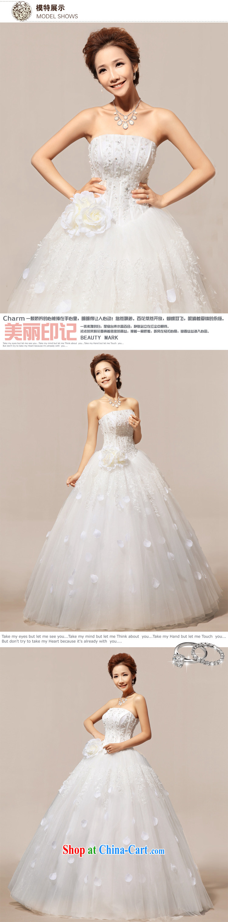 Diane M Qi 2014 new married Yi magnificent chest bare hotel with star sweet wedding Korean dress Normal Edition XXL pictures, price, brand platters! Elections are good character, the national distribution, so why buy now enjoy more preferential! Health