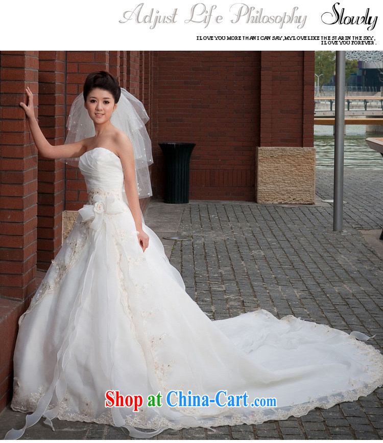 Diane M Ki wedding dresses new 2014 Korean wedding chest bare the princess-tail wedding spring wedding white XXL pictures, price, brand platters! Elections are good character, the national distribution, so why buy now enjoy more preferential! Health