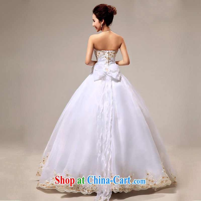 Diane M-kay wedding dresses new 2014 with wedding wiped off chest Korean Princess graphics thin European root yarn upscale wedding white M, Diane M Ki, shopping on the Internet