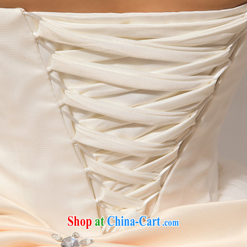 Diane M Qi 2014 a large tail stars with marriages most hot wedding dresses cream XXL, Diane M Ki, shopping on the Internet