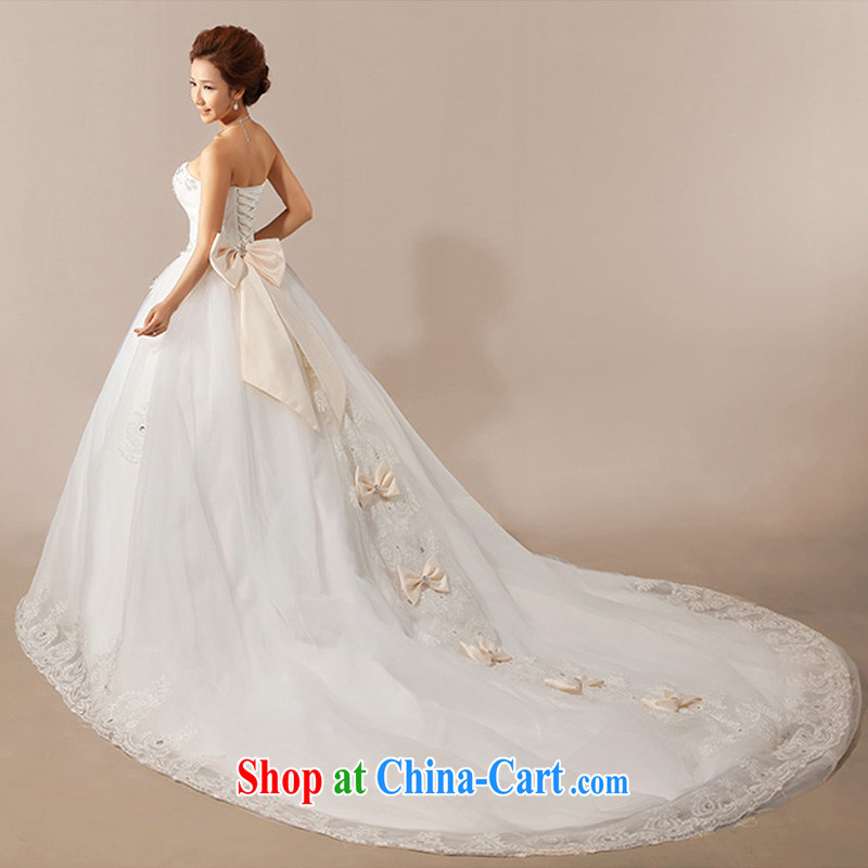 Diane M Qi 2014 a large tail stars with marriages most hot wedding dresses cream XXL, Diane M Ki, shopping on the Internet