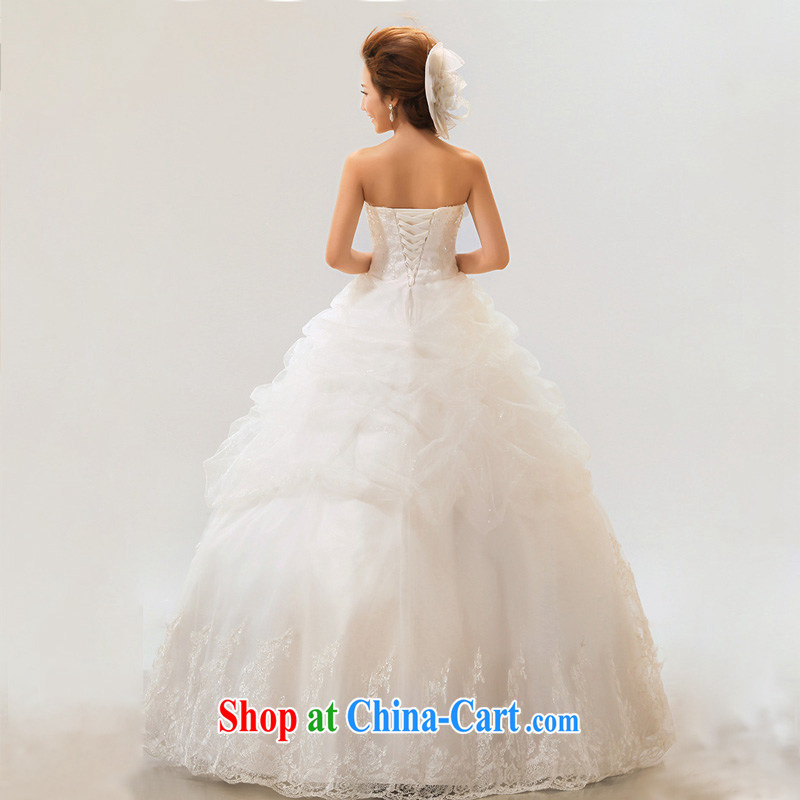 Diane M Qi 2014 new Korean wiped chest wedding dresses with Princess sweet tie pregnant women wedding 12 layer Platinum Edition L, Diane M Ki, shopping on the Internet