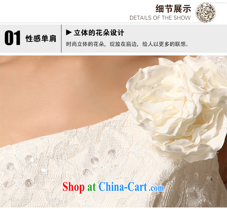 Diane M Qi 2014 new wedding crowsfoot tail wedding Korean Beauty retro single shoulder lace straps wedding band cream XXL pictures, price, brand platters! Elections are good character, the national distribution, so why buy now enjoy more preferential! Health