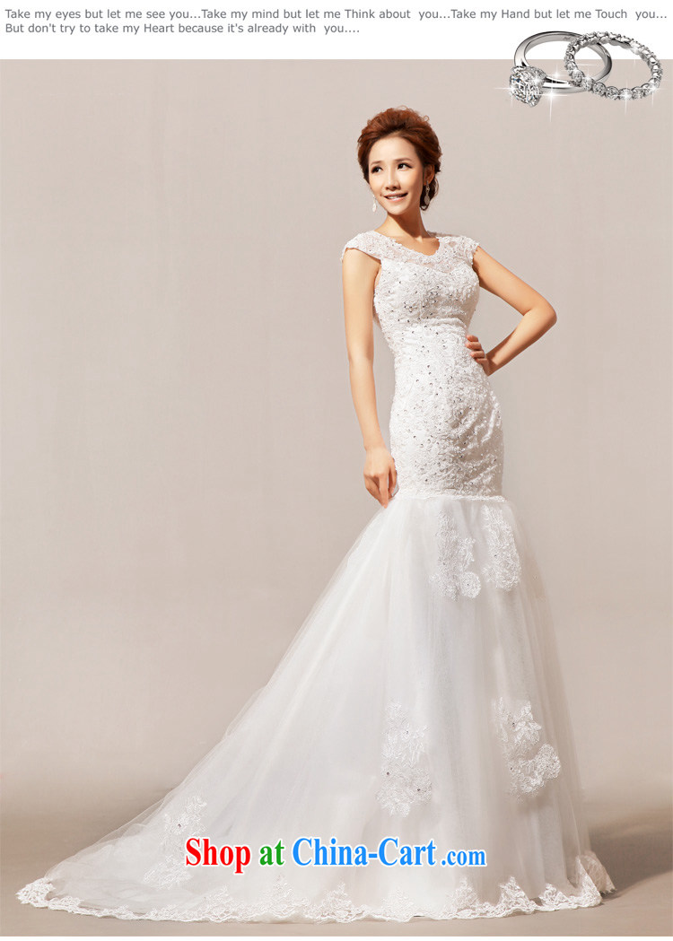Diane M Qi 2014 new Angel lace, small tail married Yi wedding dresses white XXL pictures, price, brand platters! Elections are good character, the national distribution, so why buy now enjoy more preferential! Health