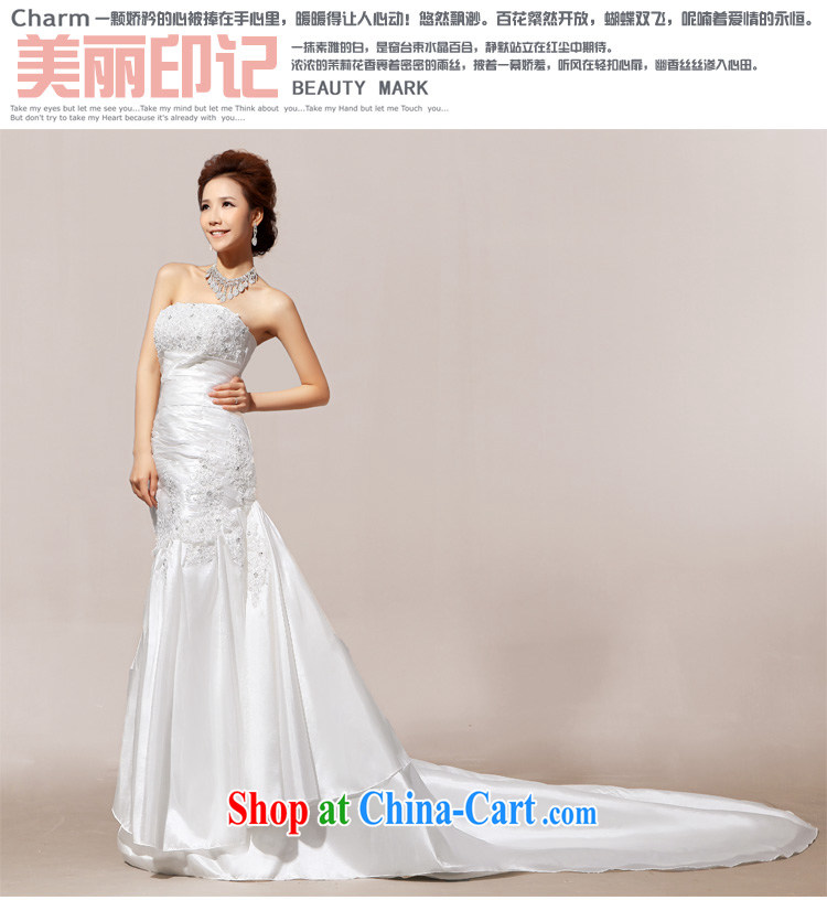 Diane M Qi 2014 spring new erase chest advanced lace crowsfoot wedding dresses bridal replacing white L pictures, price, brand platters! Elections are good character, the national distribution, so why buy now enjoy more preferential! Health