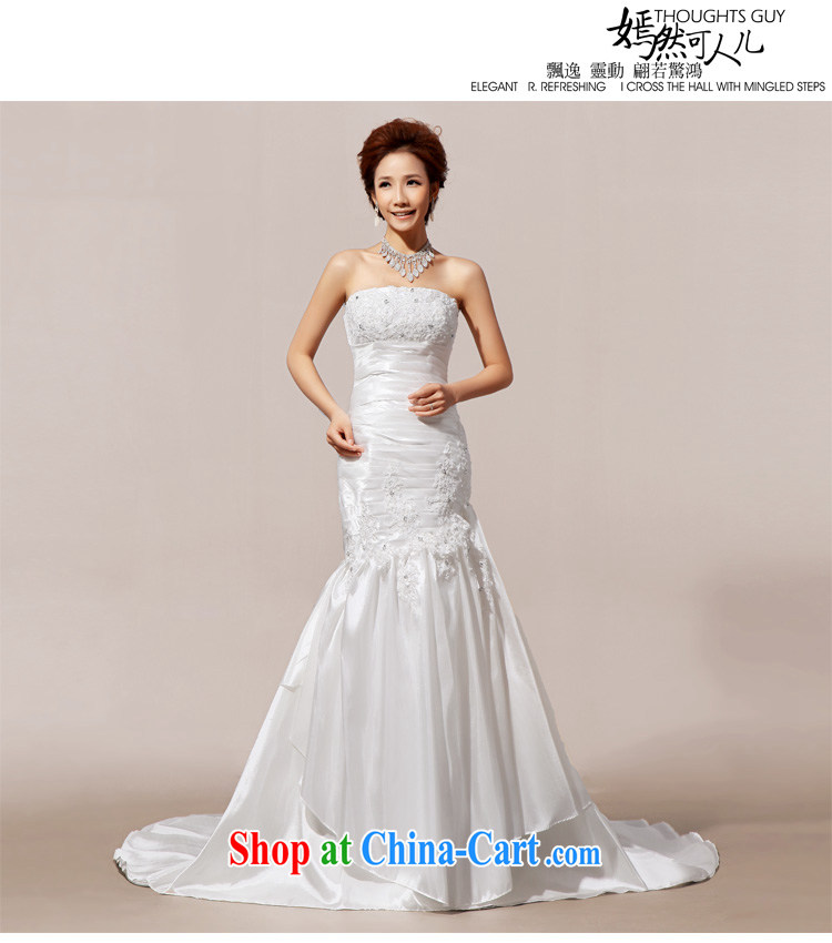 Diane M Qi 2014 spring new erase chest advanced lace crowsfoot wedding dresses bridal replacing white L pictures, price, brand platters! Elections are good character, the national distribution, so why buy now enjoy more preferential! Health