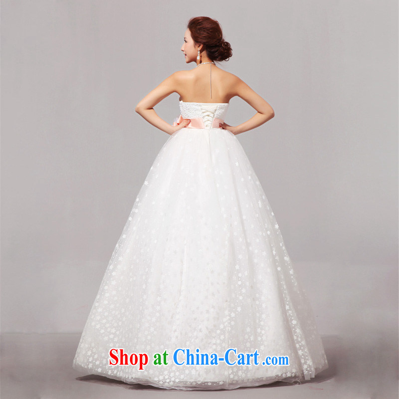 Diane M Qi 2014 new sweet pregnant larger Korean wedding wedding dress wiped chest wedding white XXL, Diane M Ki, shopping on the Internet