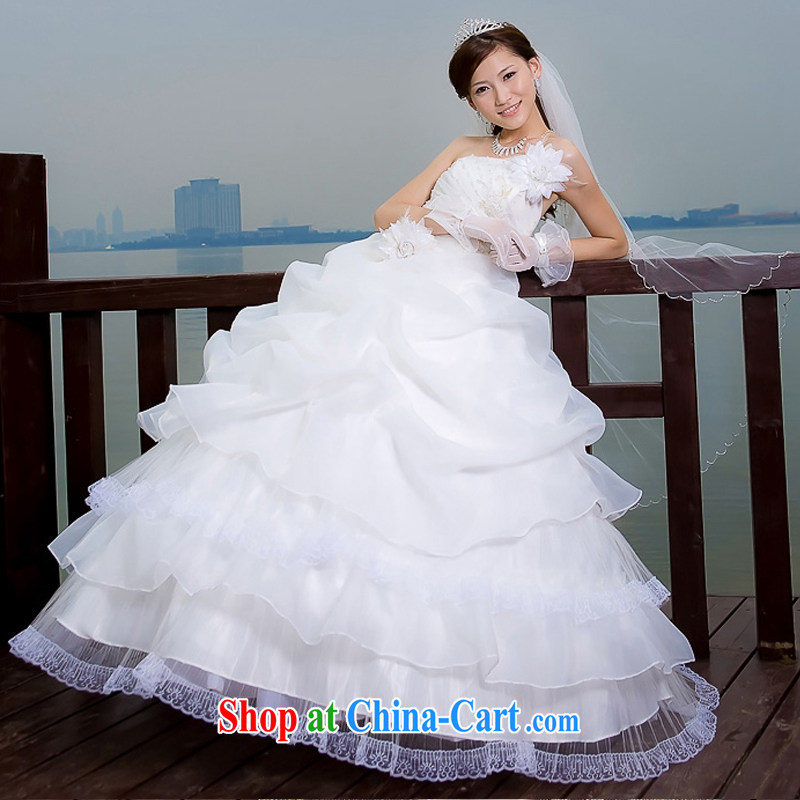 Diane M Ki wedding dresses new 2014 Korean Princess Mary Magdalene chest wedding dresses white XXL, Diane M-kay, shopping on the Internet