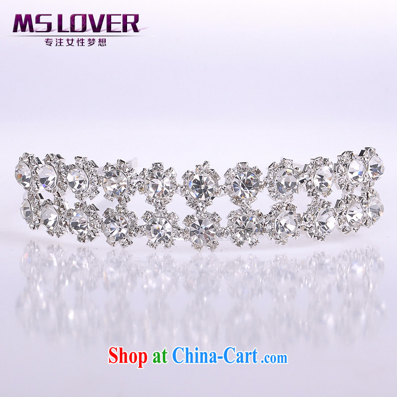 MSlover flash crystal alloy bridal Crown bridal accessories and ornaments hair accessories wedding hair accessories the clamp SP 1071