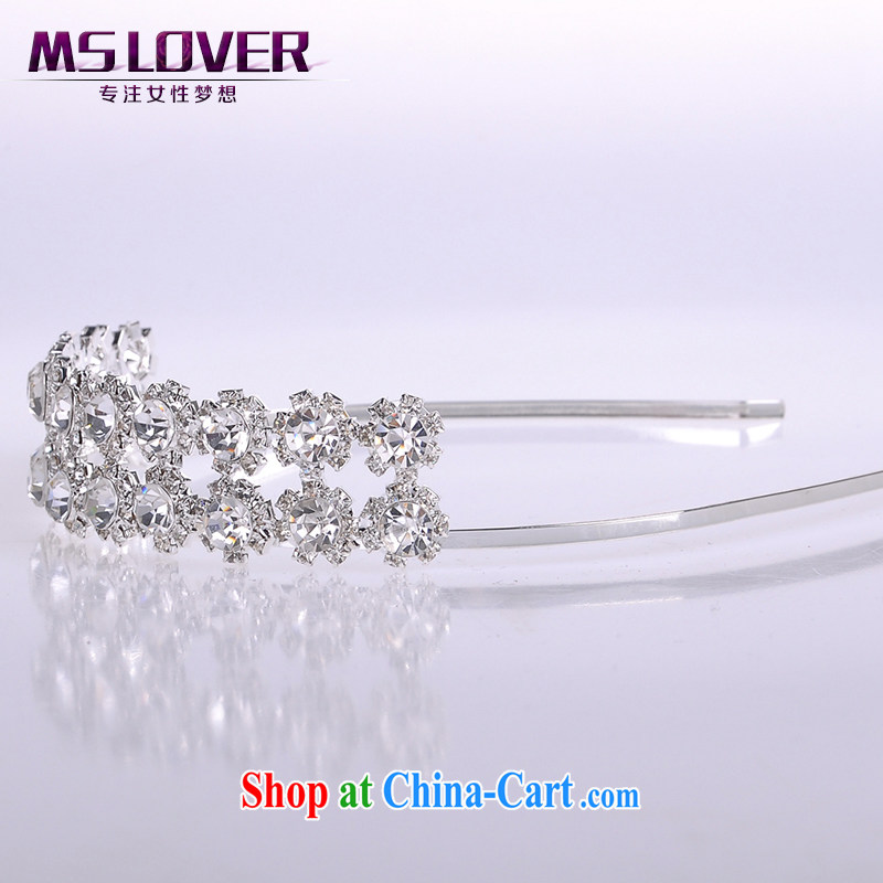 MSlover flash crystal alloy bridal Crown bridal accessories and hair accessories wedding hair accessories the clamp SP 1071, name, Mona Lisa (MSLOVER), shopping on the Internet