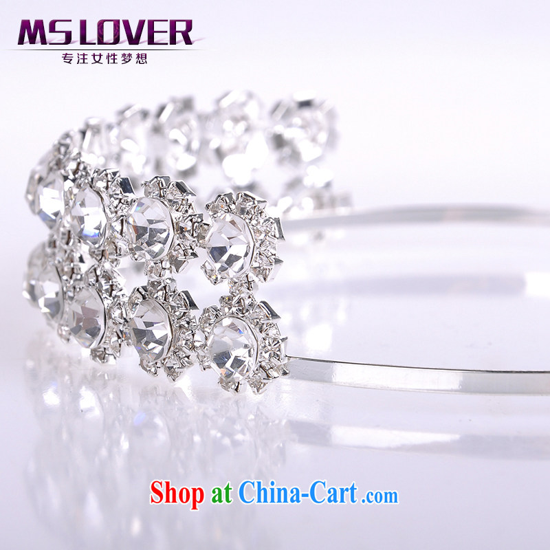 MSlover flash crystal alloy bridal Crown bridal accessories and hair accessories wedding hair accessories the clamp SP 1071, name, Mona Lisa (MSLOVER), shopping on the Internet