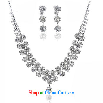 MSLover super stars flashing crystal bridal Crown Kit link marriage jewelry wedding accessories kit S 130,804 silver crown necklace earrings 3 piece set (ear-clips, pictures, price, brand platters! Elections are good character, the national distribution, so why buy now enjoy more preferential! Health