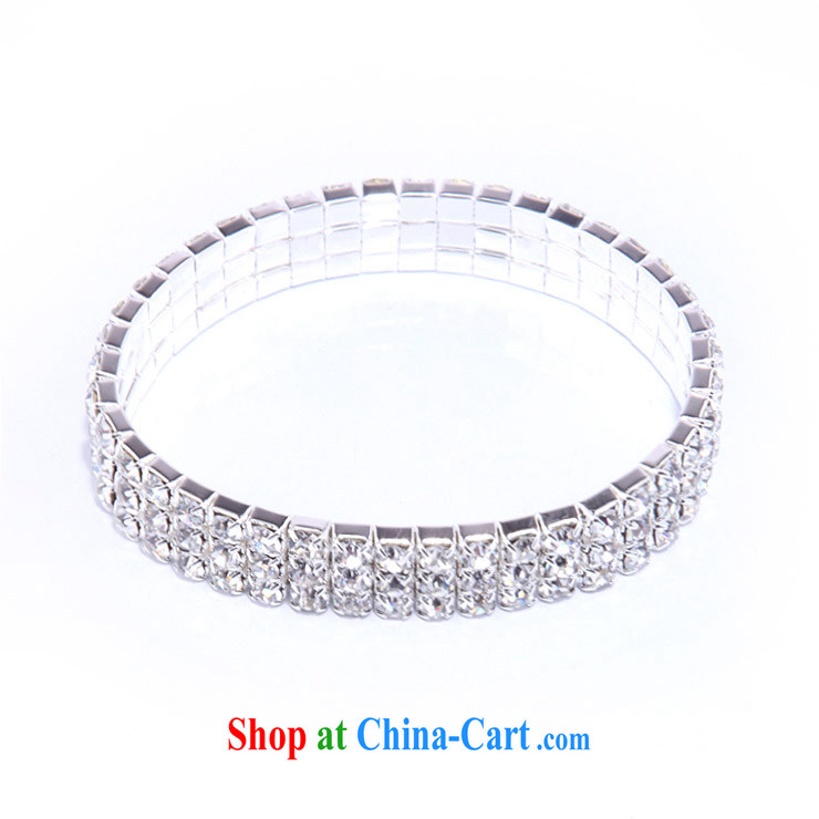 MSlover stylish flash multi-level full drill elastic elastic charm bridal bracelets bracelets wrist jewelry bridal jewelry B 130,801 silver 1 row pictures, price, brand platters! Elections are good character, the national distribution, so why buy now enjoy more preferential! Health